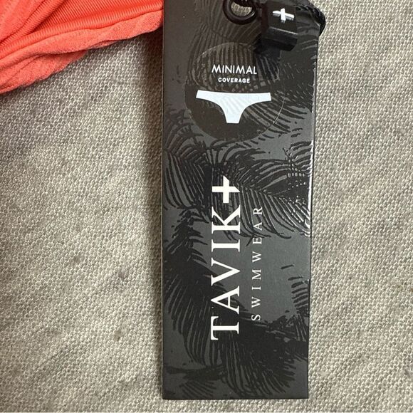 Tavik Jett Triangle Bikini Set Women's Large Camellia Nylon Stretch Swimwear - Picture 3 of 5